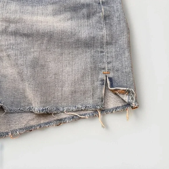 J Crew Womens Size 25 High Rise Stretch Light Wash Cutoff Jean Shorts - Picture 2 of 6